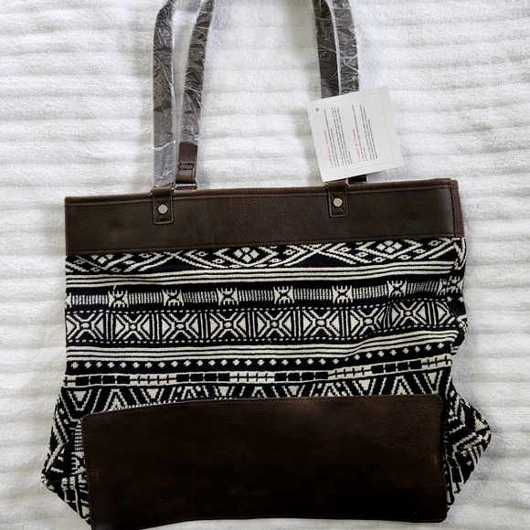 NWT thirty-one Bag. Black/Brown/Cream. - Picture 1 of 6
